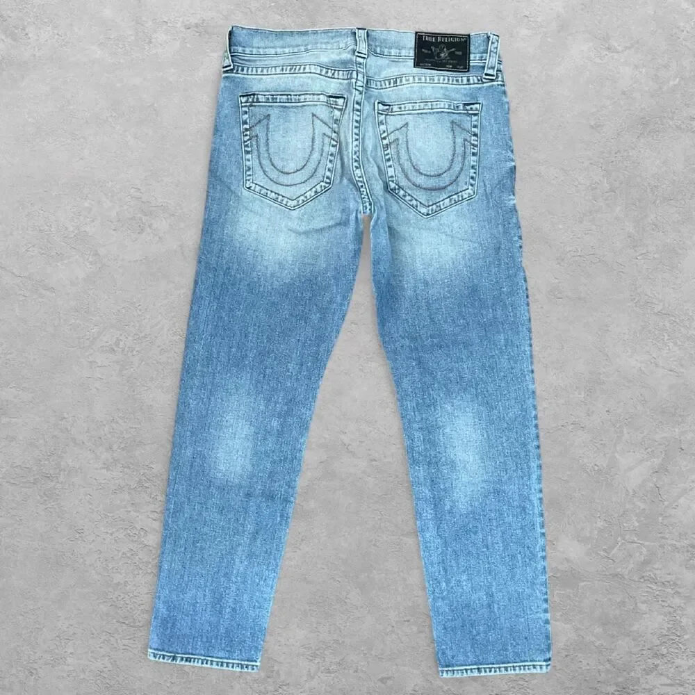 True Religion Danny Tapered Jeans Men's 32x27 Blue Wash Y2K Streetwear